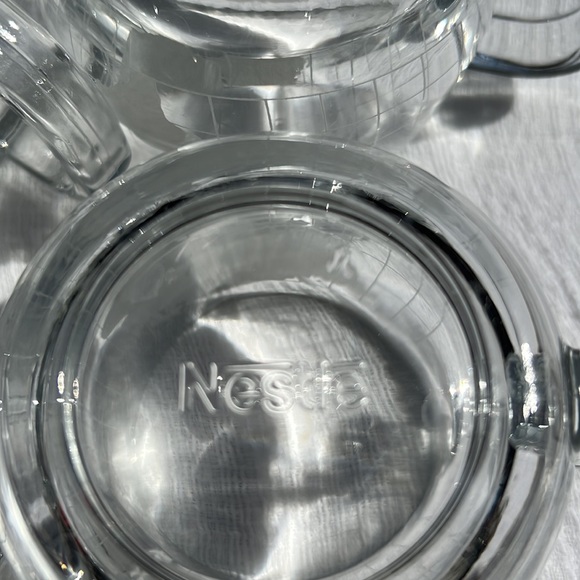 Vintage Globe Mug Set of 4 / Glass Coffee Cups / Nestle.💓 - Picture 15 of 17
